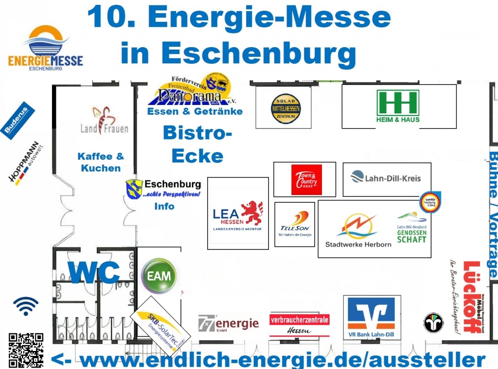 Der Standplan für die Energiemesse
